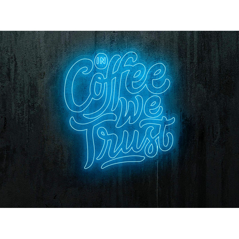 Carteles de Neón Led - Luces de neón "Good vibes and good coffee"